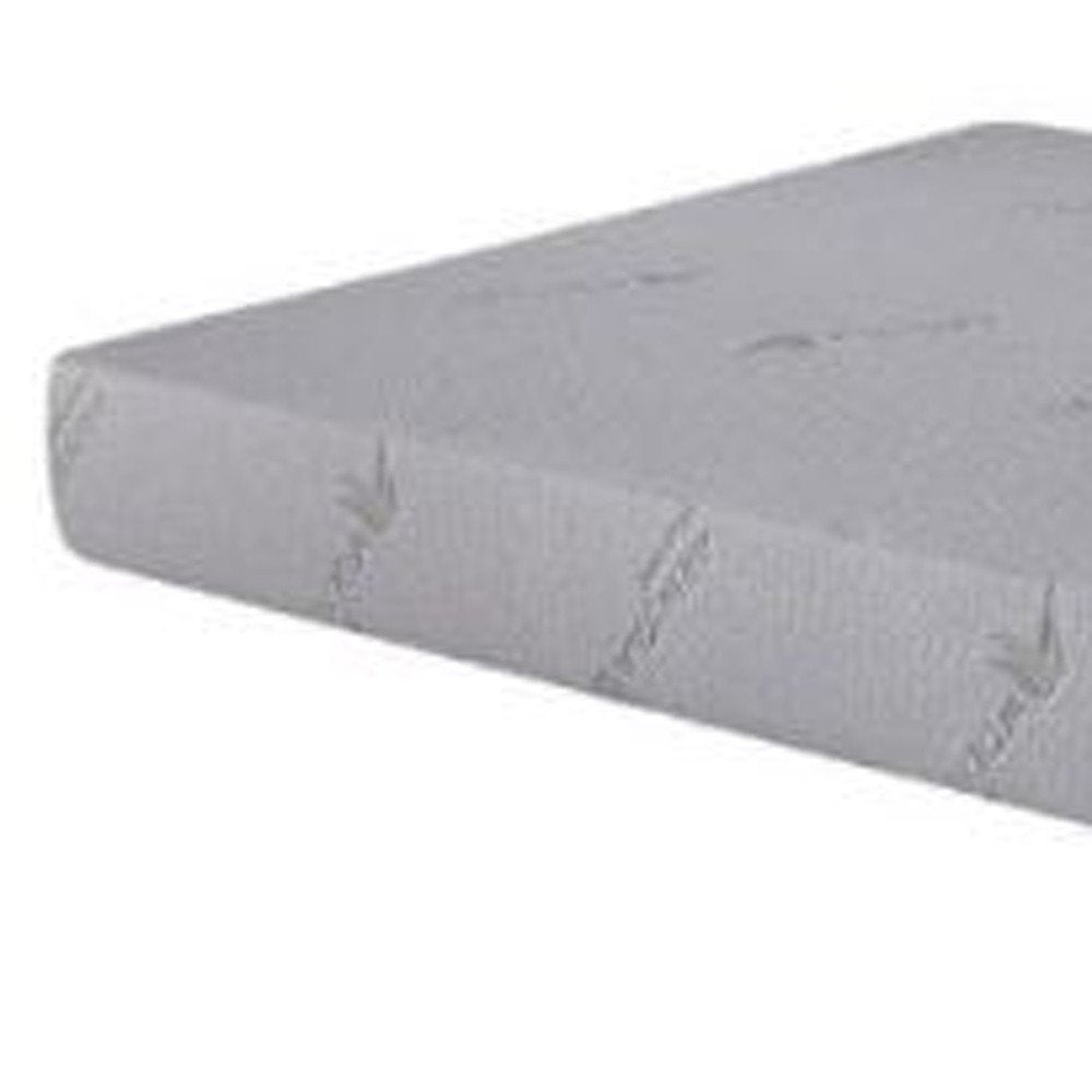 6" Full Double Aloe Vera Infused Medium Memory Foam Mattress. Foam, spring and hybrid mattresse isolated on a plain white background, finished in white.