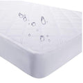 9" Deep Waterproof Bamboo Terry Cloth Crib Mattress Cover on a white background