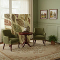 84" Brown Canvas Folding Four Panel Screen Room Divider