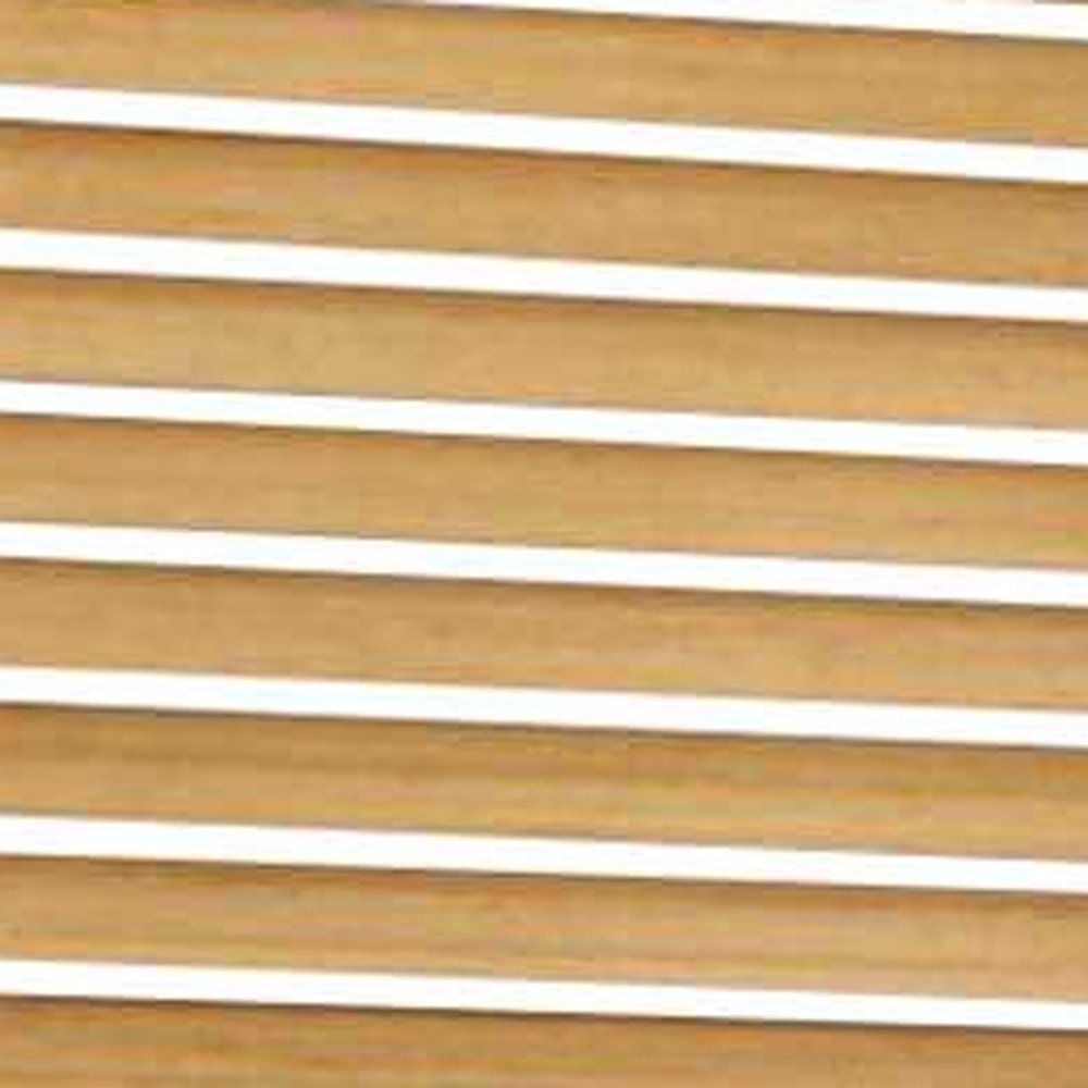 67" Natural Solid Wood Panel Screen Room Divider