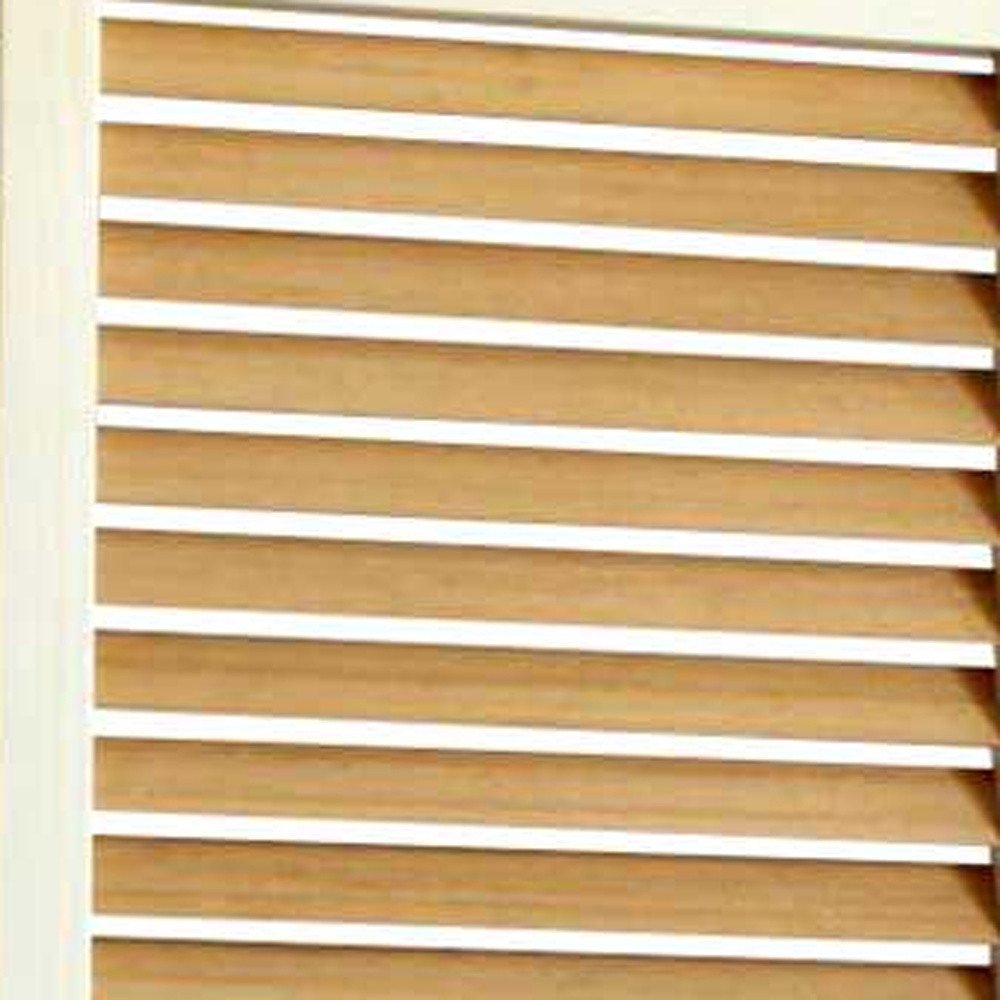 67" Natural Solid Wood Panel Screen Room Divider