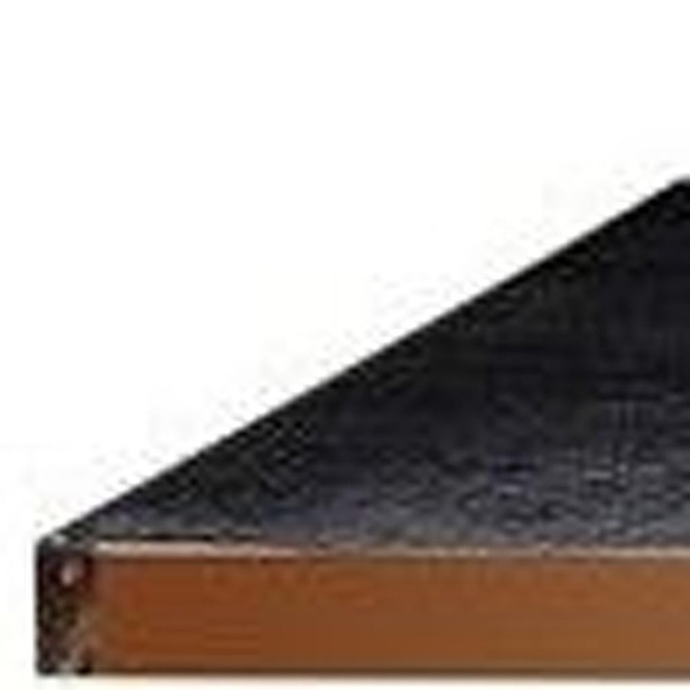95" Black and Gold Wood Pedestal Base Dining Table on a white background