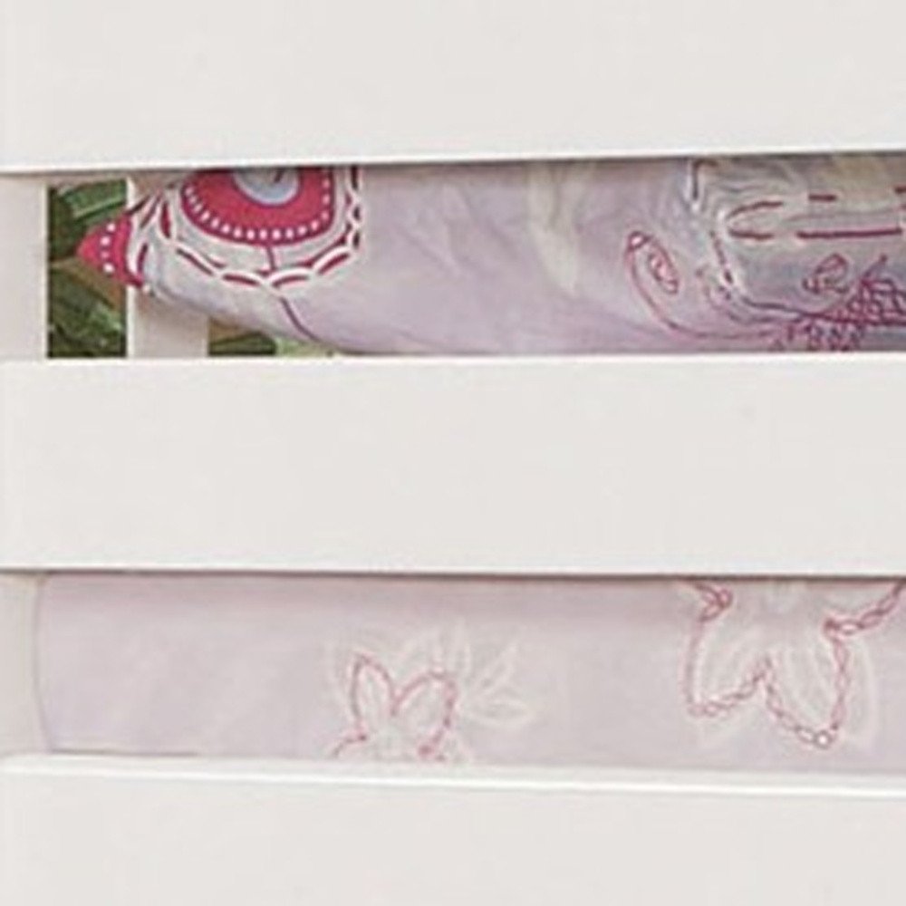 White Twin Over Twin Bunk Bed on a white background