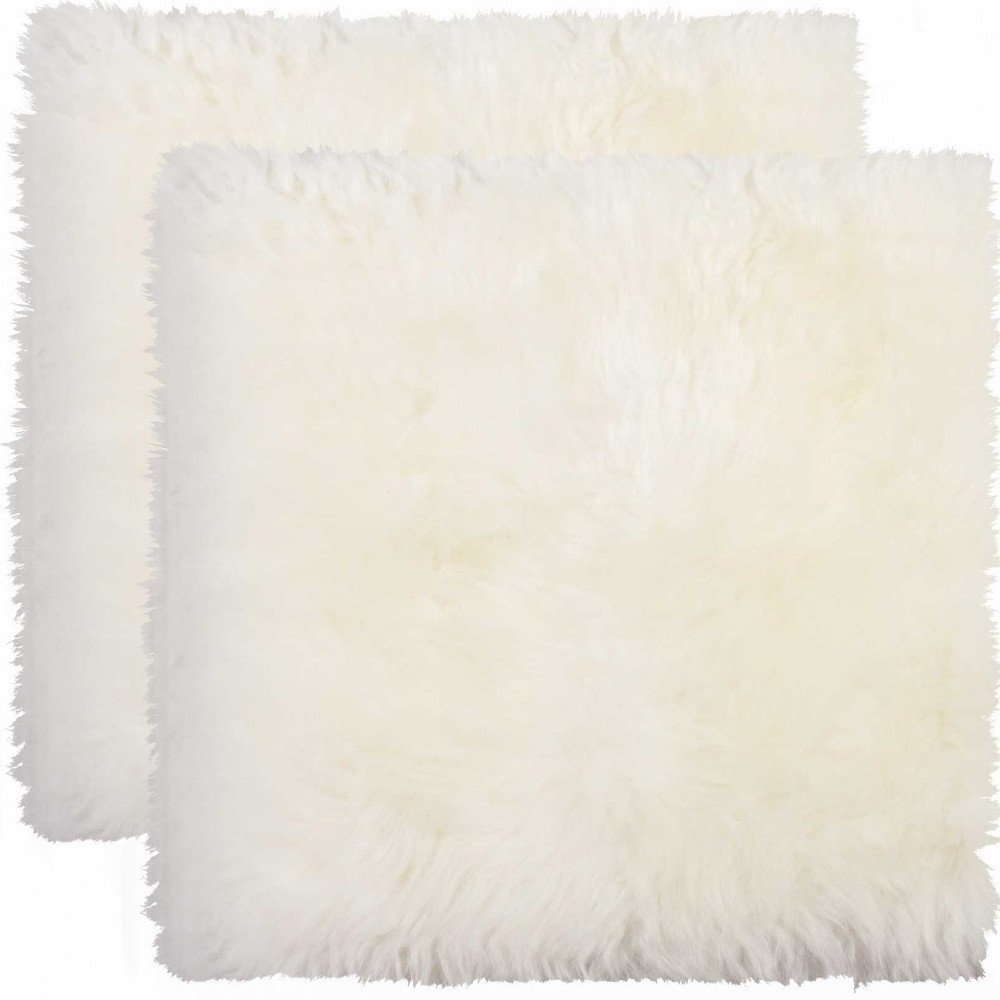 17" X 17" Off White Synthetic Solid Color Pad close-up highlighting the off-white surface.