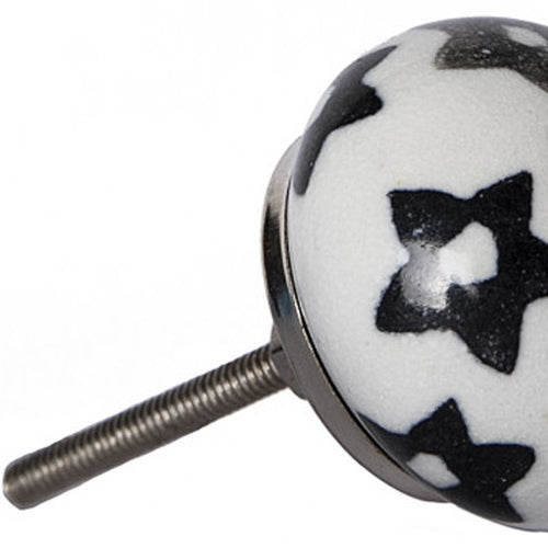 1.5" X 1.5" X 1.5" White Silver And Gray Knobs 8 Pack. Cabinet knobs isolated on a plain white background, in a silver ceramic finish.
