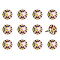 1.5" X 1.5" X 1.5" Yellow Blue And Red  Knobs 12 Pack