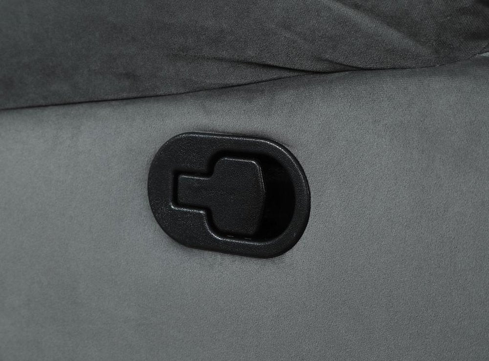 40" Modern Grey Fabric Sofa close-up highlighting the gray fabric surface.
