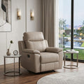 41" Beige Fascinating Leather Reclining Chair
