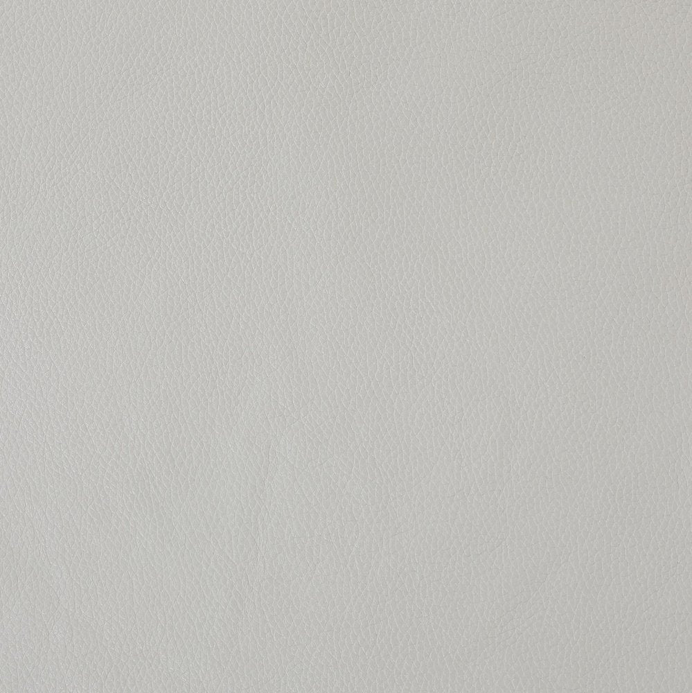 73" Light Gray And Silver Genuine Leather Loveseat on a white background