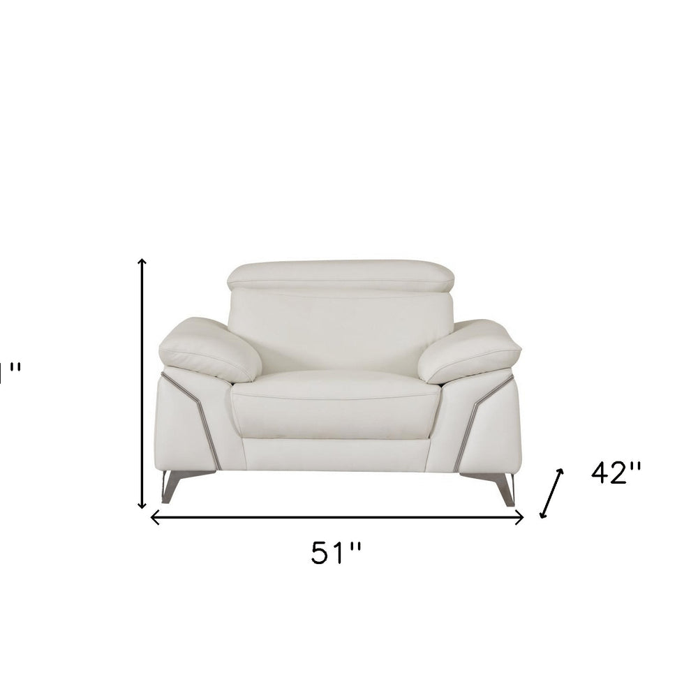 51" Gray Chair and a Half. Accent chair isolated on a plain white background, showing its gray color.