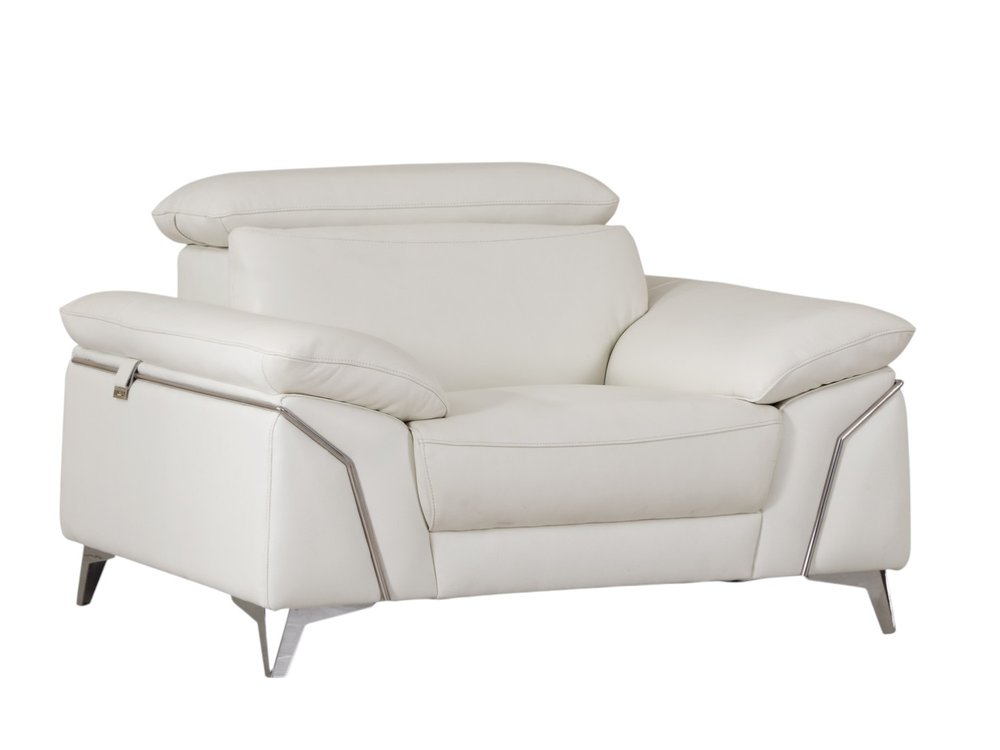 51" Gray Chair and a Half. Accent chair isolated on a plain white background, in a gray finish.