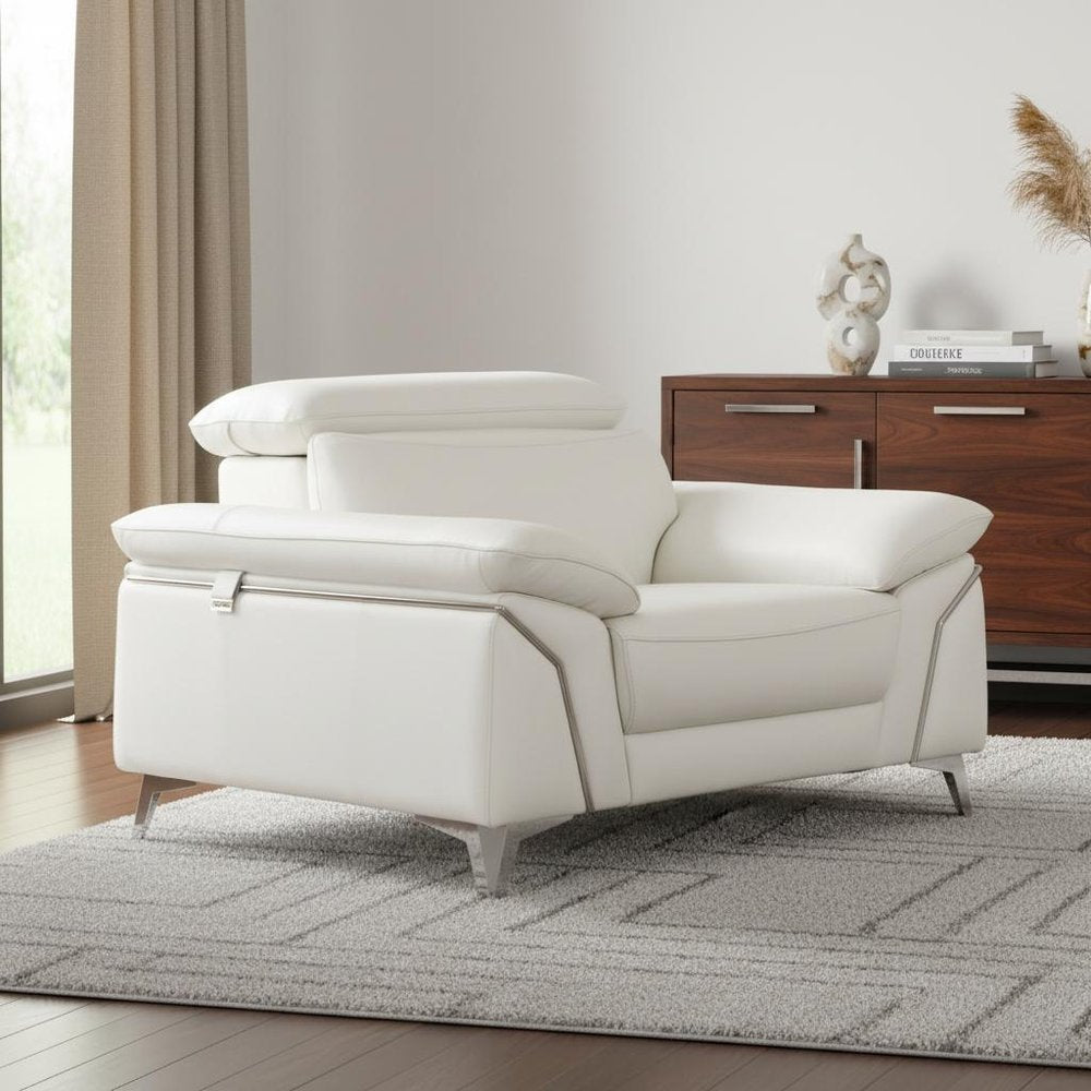 51" Gray Chair and a Half. Accent chair in gray.