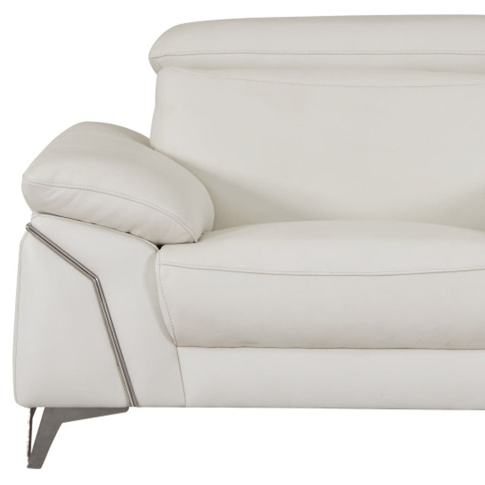 51" Gray Chair and a Half. Accent chair isolated on a plain white background, finished in gray.