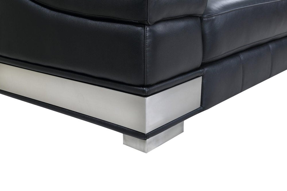 49" Gray Genuine Leather Arm Chair. Accent chair isolated on a plain white background, showing a gray leather surface.