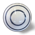 Set of Twelve White and Black Ceramic Drawer Pull Knobs on a white background