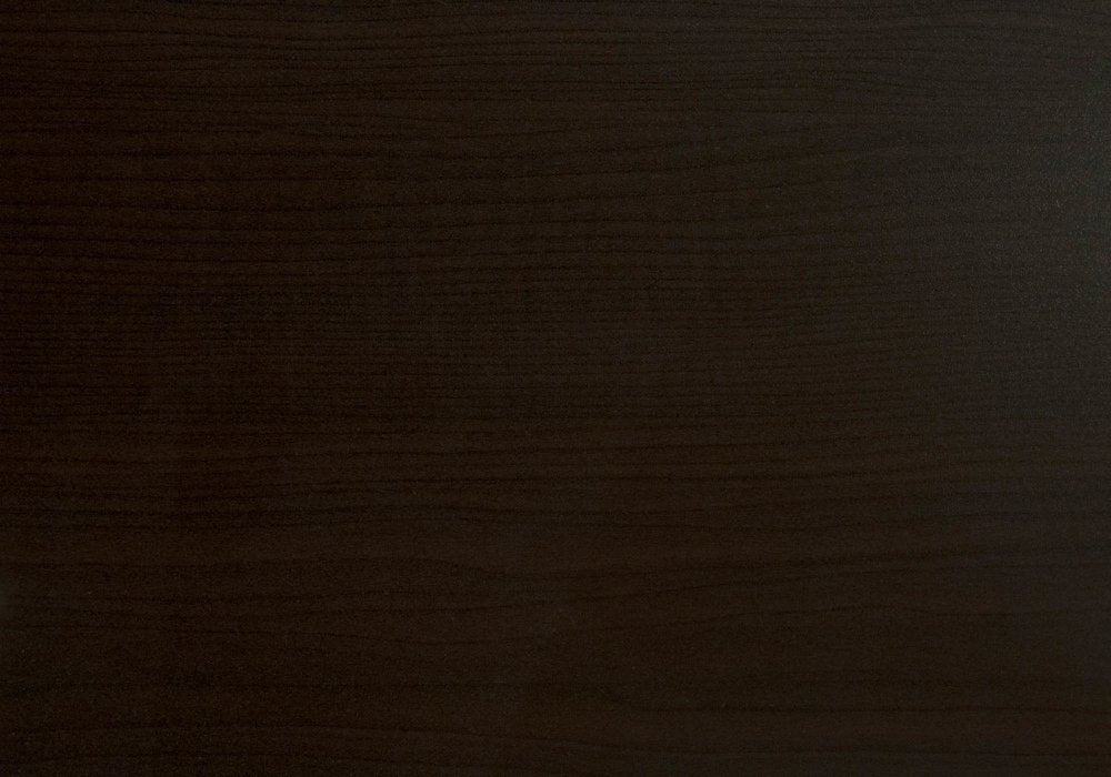 Close-up of 10.25" X 15.75" X 24.5" Cappuccino Finish And Gold Laminated Drawer Accent Table showing the surface texture.