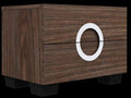 Four Piece Wood Brown Solid Wood Bedroom Set With Mirror - 40" H x 87" W x 84" D