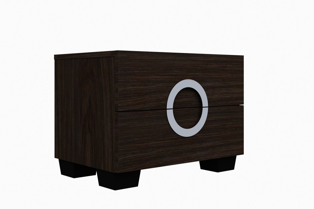 Four Piece Wood Brown Solid Wood Bedroom Set With Mirror on a white background