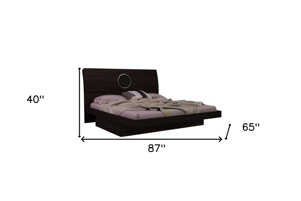 Four Piece Wood Brown Solid Wood Bedroom Set With Mirror on a white background