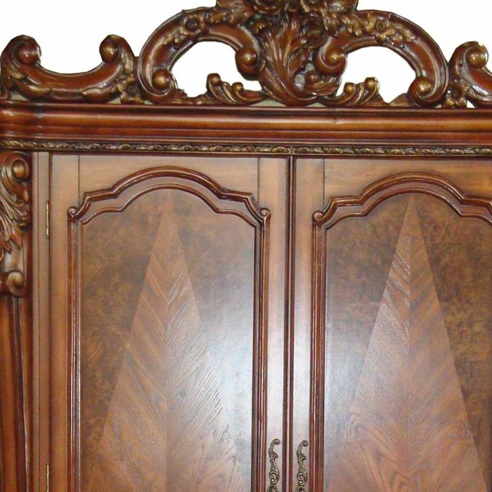 82" Brown Wood Accent Cabinet With Two Doors