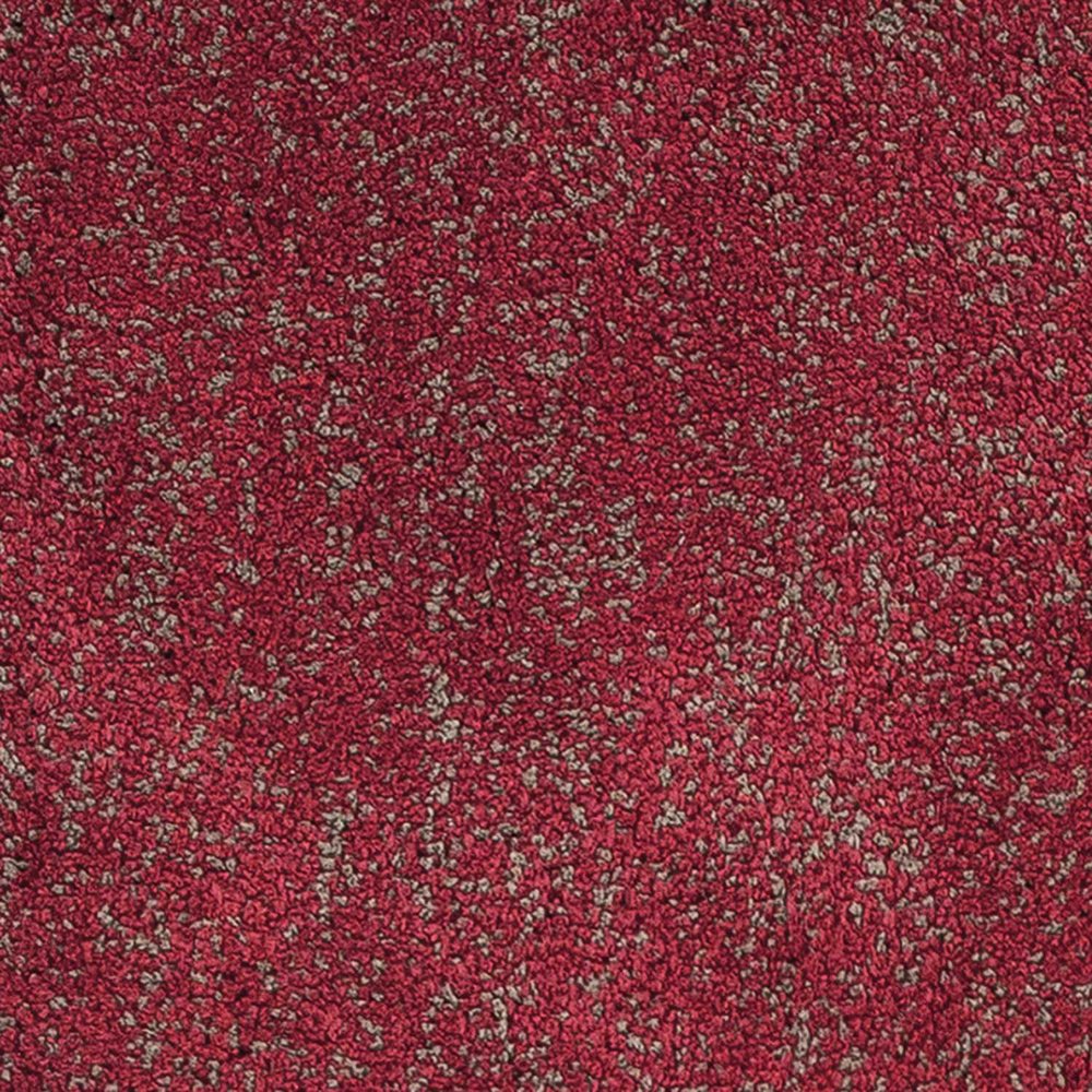 9' X 13' Red Shag Hand Woven Area Rug