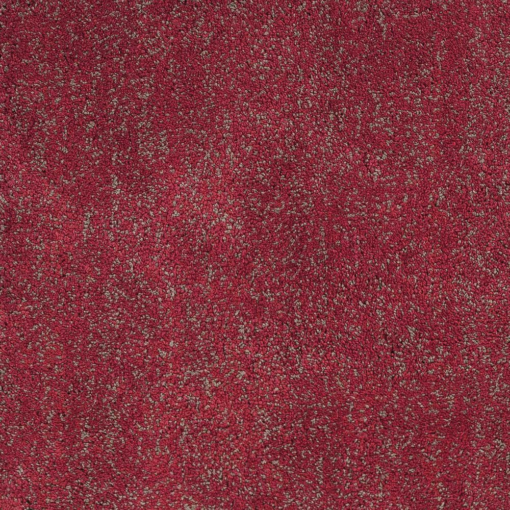 9' X 13' Red Shag Hand Woven Area Rug