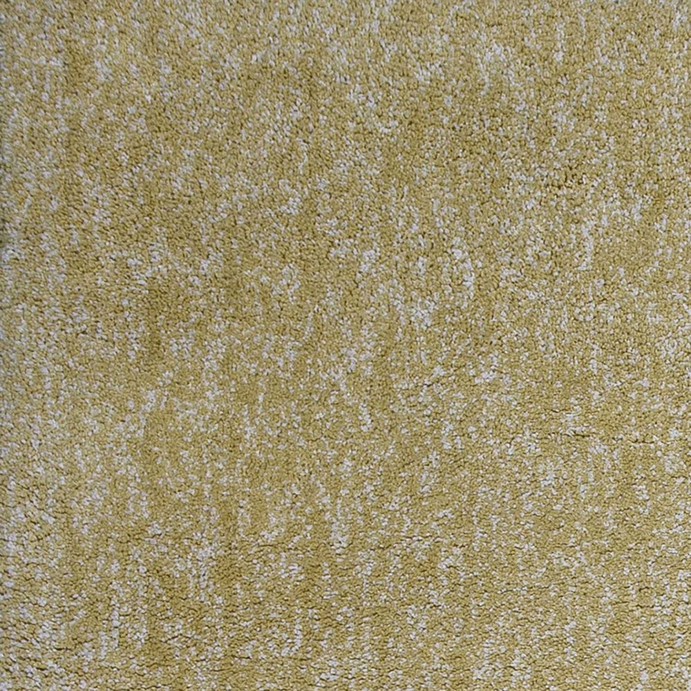 9' X 13' Yellow Shag Hand Woven Area Rug