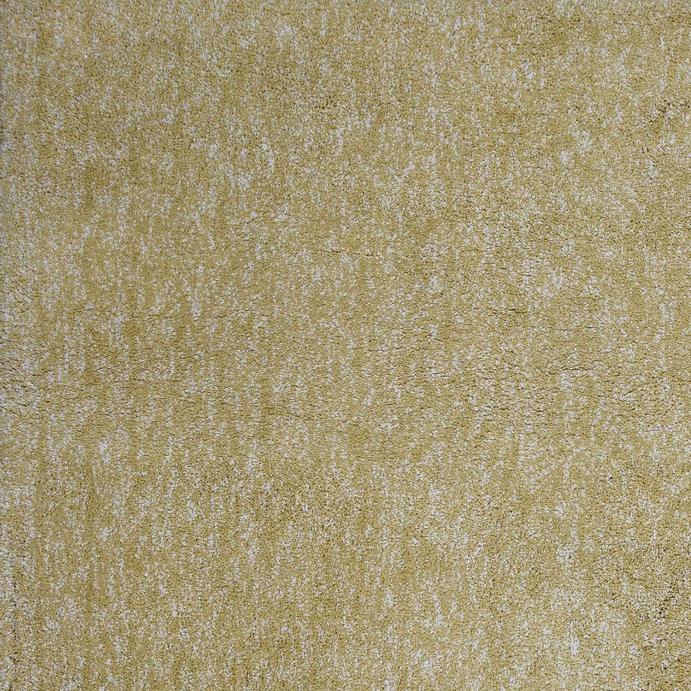 9' X 13' Yellow Shag Hand Woven Area Rug