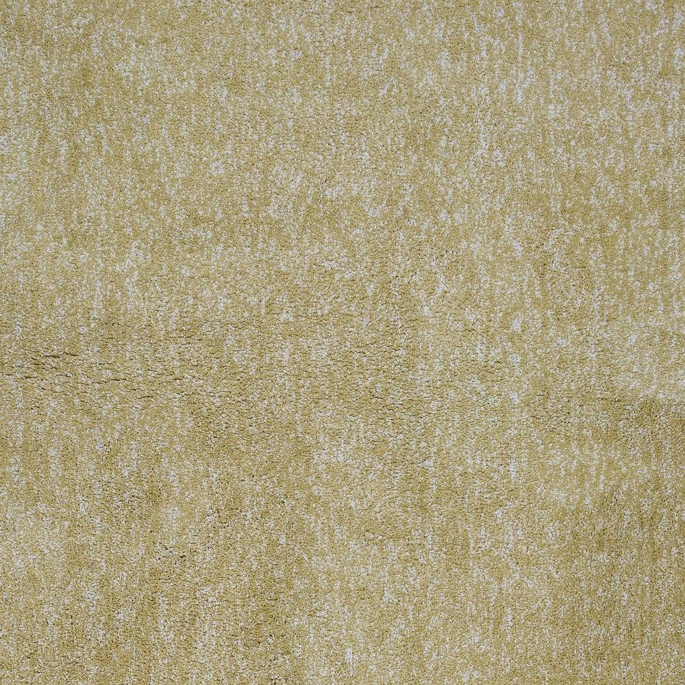 9' X 13' Yellow Shag Hand Woven Area Rug close-up detail