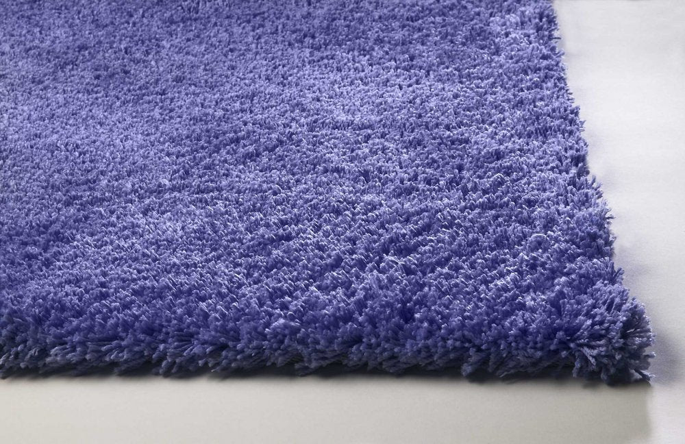9' X 13' Purple Shag Hand Woven Area Rug