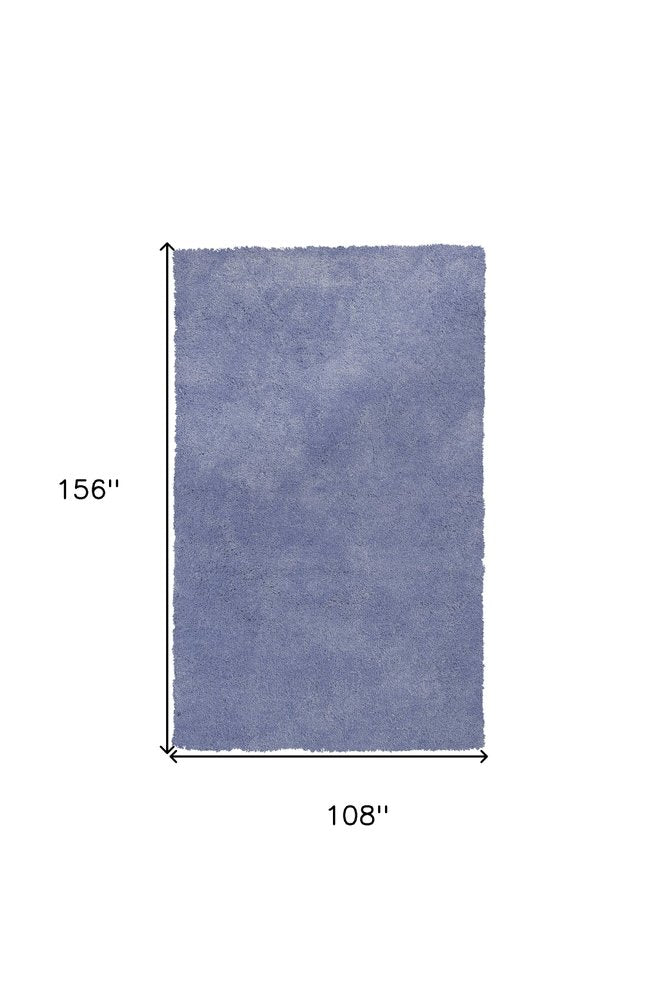 9' X 13' Purple Shag Hand Woven Area Rug