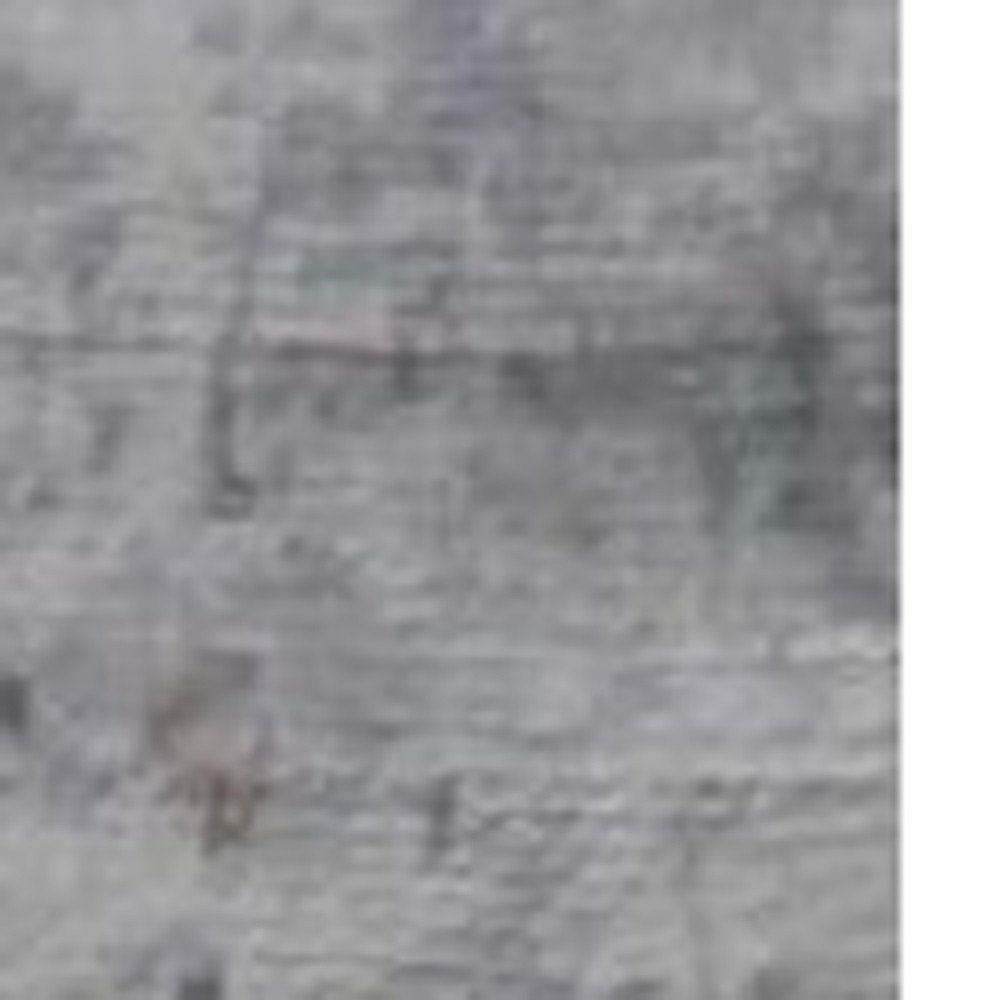 9' X 13' Slate Gray And Dark Gray Abstract Hand Loomed Area Rug close-up detail