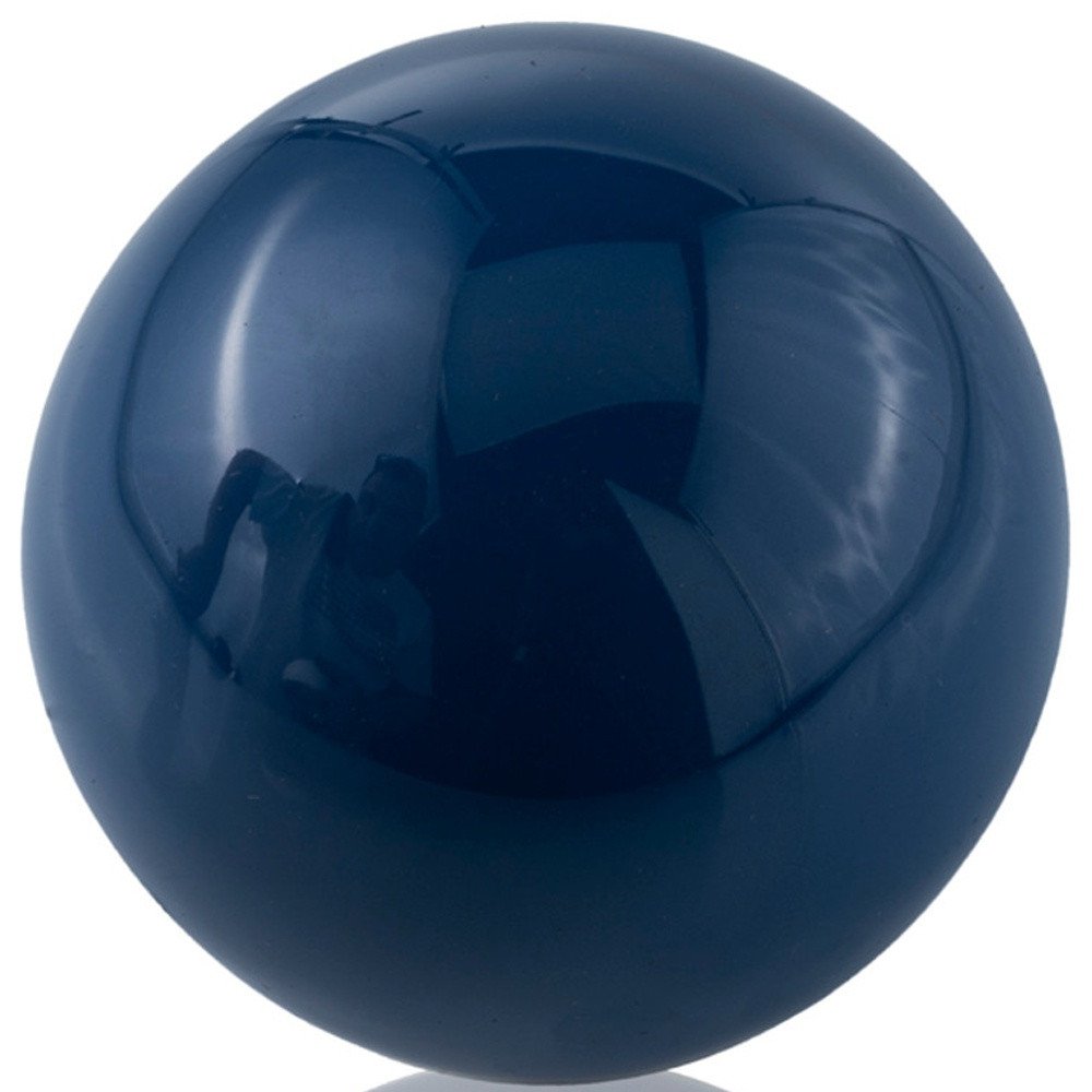 3" Blue Aluminum Decorative Orb Tabletop Sculpture