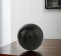 3" Black Enameled Aluminum Decorative Sphere