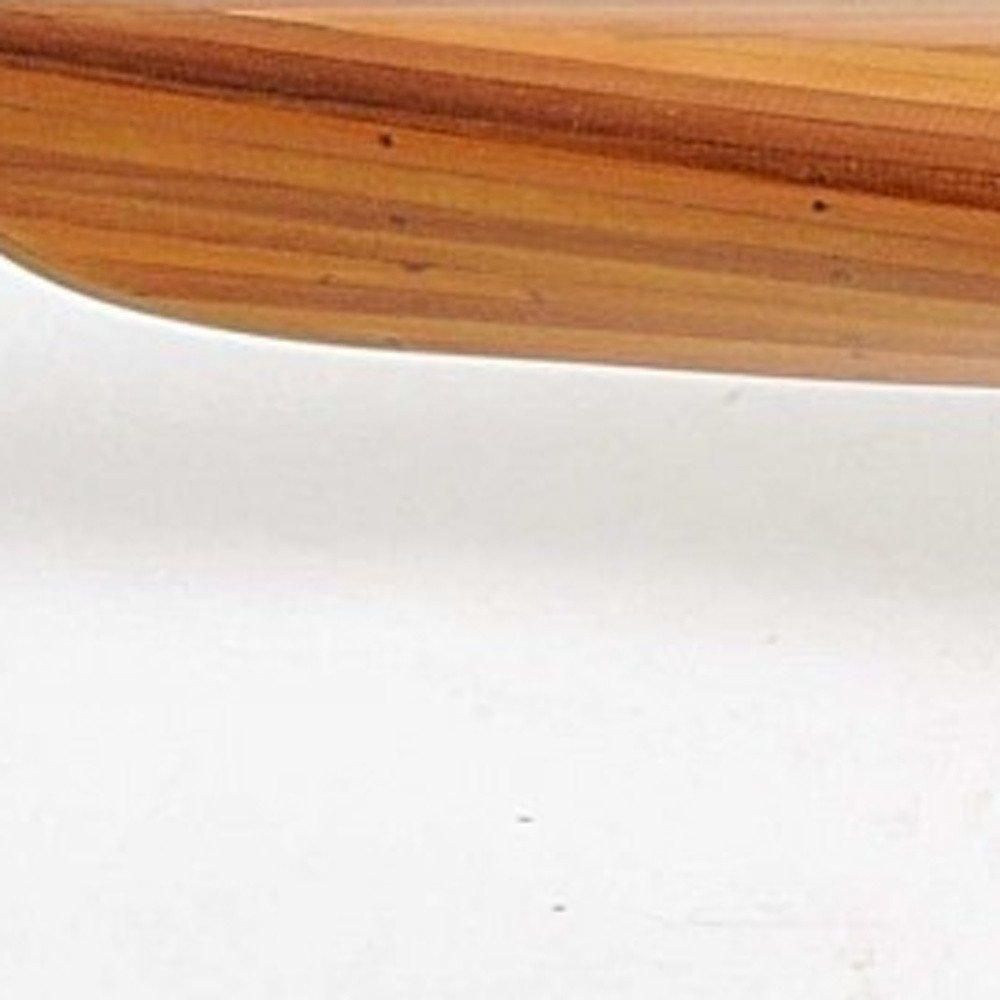 5" Brown Solid Wood Hand Painted Model Boat