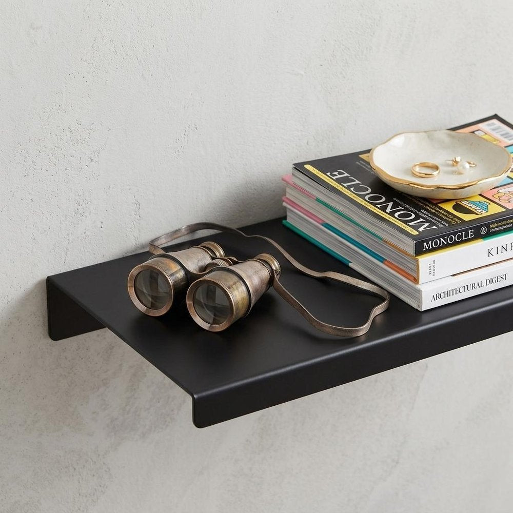 Rustic Brass And Leather Binoculars In Wood Storage Box
