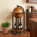 17" X 17" X 35" Globe Bar Table 330Mm 4 Legs Stand  Red