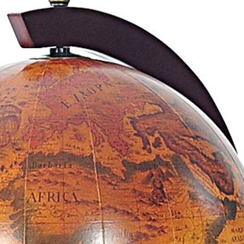 13" X 15" X 19" Red Globe With Chess Holder. Home product in red.