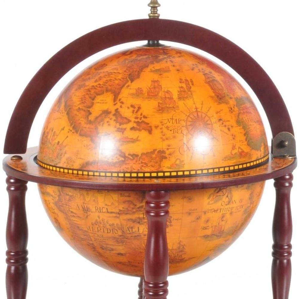 22" Walnut Solid Wood Game Hand Painted Tabletop Sculpture. Sculpture isolated on a plain white background, finished in walnut wood.