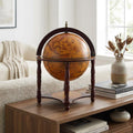 22" Walnut Solid Wood Game Hand Painted Tabletop Sculpture. Sculpture in walnut wood.
