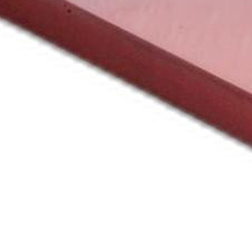 10" Red Solid Wood Wall Mounted Floating Shelf. Wall mounted shelve isolated on a plain white background, in a red wood finish.