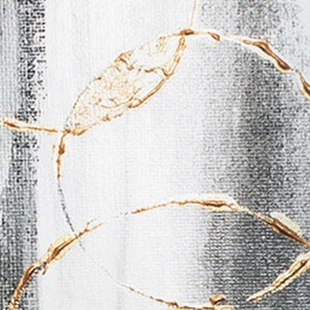 Set of Two Modern Abstract Gunmetal Framed Art