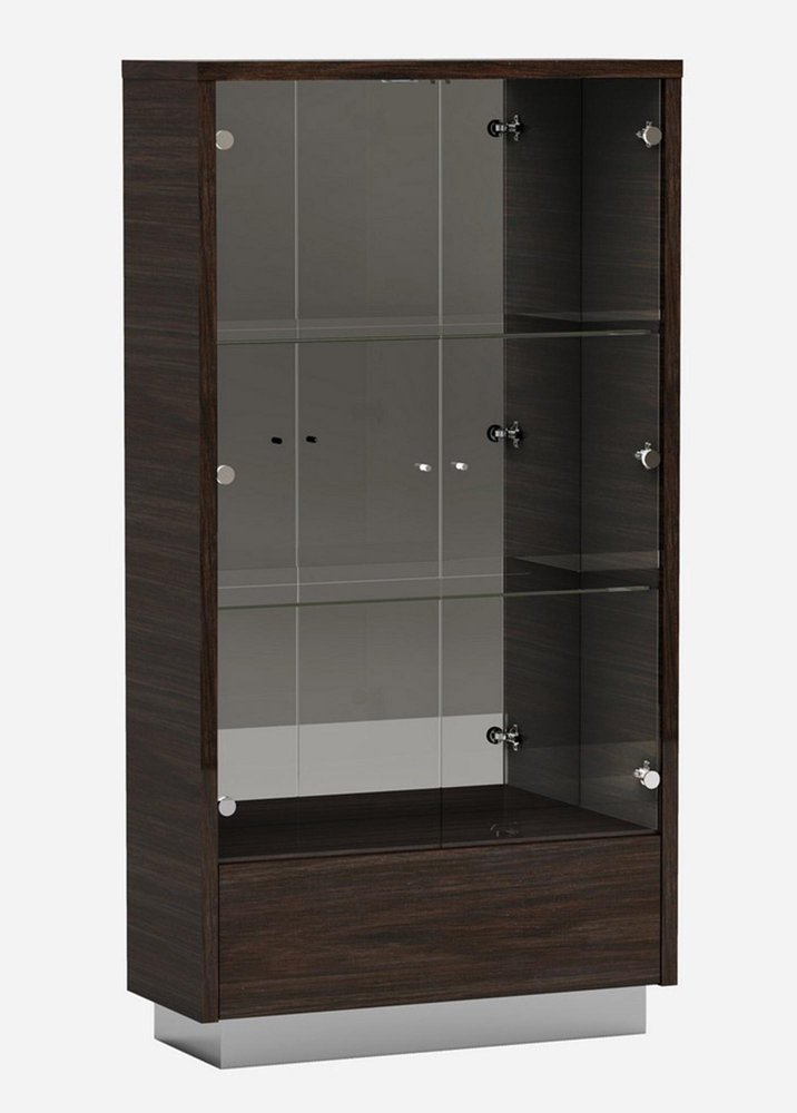 98" Dark Brown Solid Wood Self-Storing Leaf Pedestal Base Dining Table on a white background