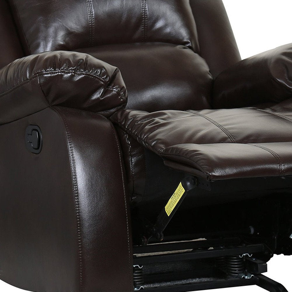 36" X 38" X 40" Brown Chair photographed against a dark studio background.