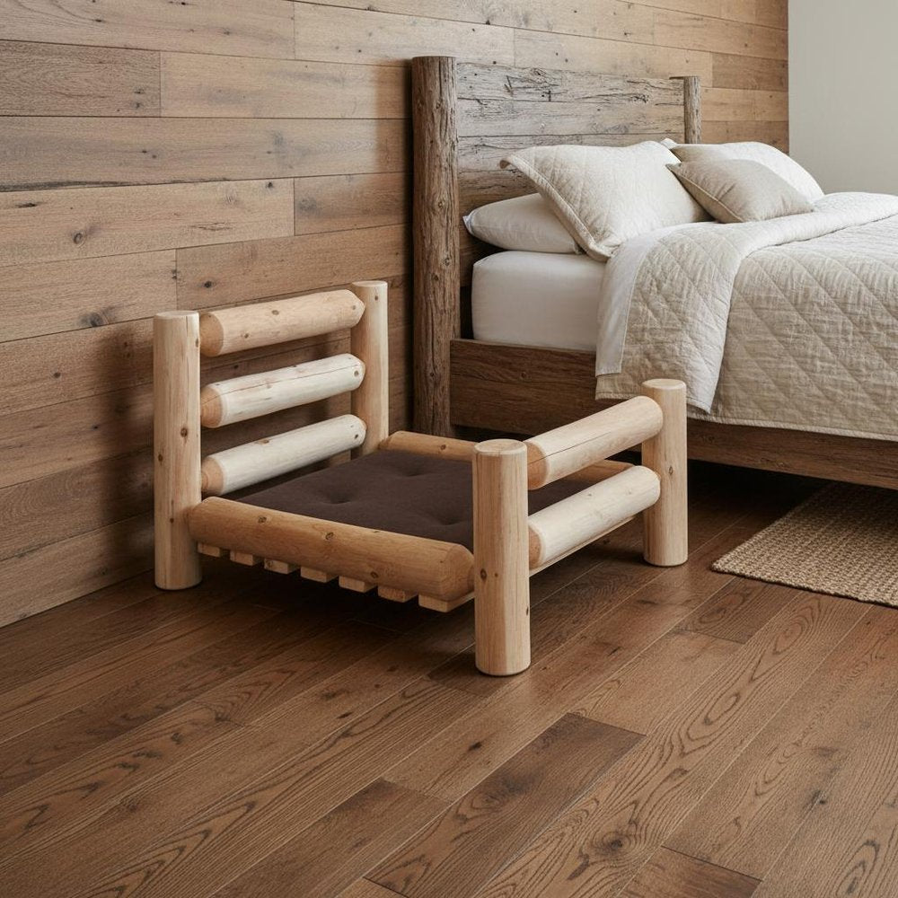 20" X 30" Natural Solid Wood Pet Bed Frame