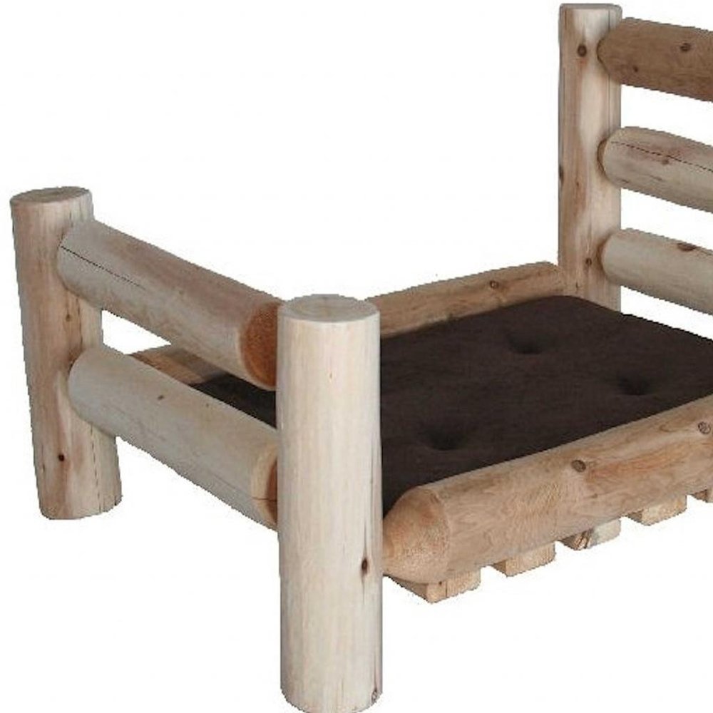 20" X 30" Natural Solid Wood Pet Bed Frame