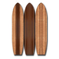 71" Brown Wood Folding Three Panel Screen Room Divider