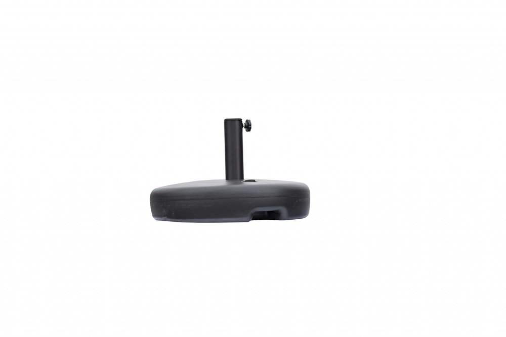 Black Heavy Duty Plastic Umbrella Base on a white background