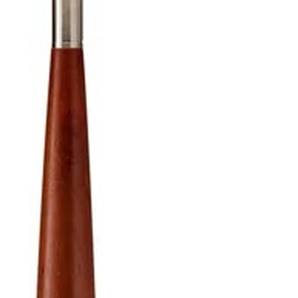Brown And White Solid Wood Floor Lamp With White Fabric Drum Shade