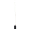 Brass Genuine Marble And Glass Column Floor Lamp on a white background